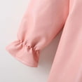 thumbnail image 5 of Odeerbi Girls Dress Baby Girls Clothes Children's 2025 Fashion Long Dress Faux Leather Long Sleeve Skirt Coat Versatile Top Pink, 5 of 7