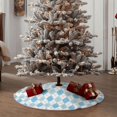 thumbnail image 5 of KLL Blue and White Squares Christmas Tree Skirt 48" ,Party Decorations Farmhouse for Christmas Decorations Holiday Party, 5 of 6