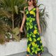 thumbnail image 3 of Vestido Largo Sin Mangas Para Mujer, Delicious Lemon Traje Informal Para Cumpleaños, Verano, 3 of 5