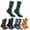 B, variant on Halloween socks, skull pumpkin cartoon printed casual socks, men's and women's sweat absorbing autumn and winter mid tube socks,36-44,D,5PCS