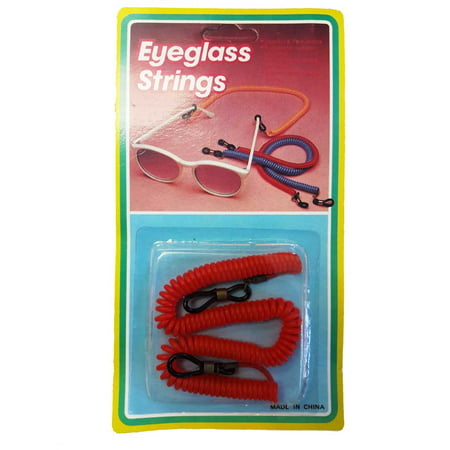 Eyeglass Strings Elastic Spiral Cord Pack of 3 Assorted Colors