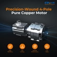 thumbnail image 4 of Elitech NVP-3 HVAC Vacuum Pump 3CFM 1.5L/S 1/4HP Single Stage Rotary Vane Air Vacuum Pump for HVAC and Refrigeration Systems, Durable and Easy to Maintain, 4 of 5