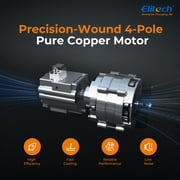 Elitech NVP-3 HVAC Vacuum Pump 3CFM 1.5L/S 1/4HP Single Stage Rotary Vane Air Vacuum Pump for HVAC and Refrigeration Systems, Durable and Easy to Maintain