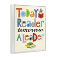 thumbnail image 2 of Stupell Industries Eclectic Today a Reader Tomorrow a Leader White Framed Giclee Art, 16 x 20, by Ellen Crimi-Trent, 2 of 7