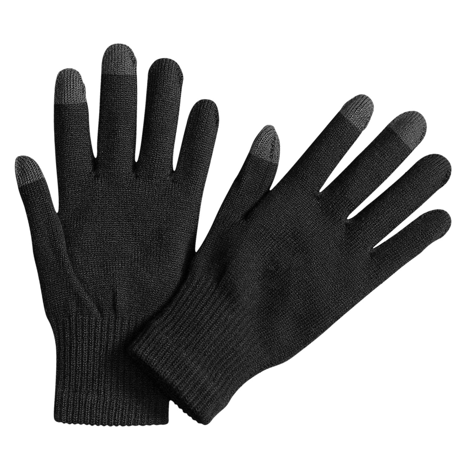 Acexy Winter Thin Thermal Gloves for Men & Women Cold Weather Gloves Windproof Winter Warm Gloves for Running Lightweight Anti-Slip Touch Screen Gloves