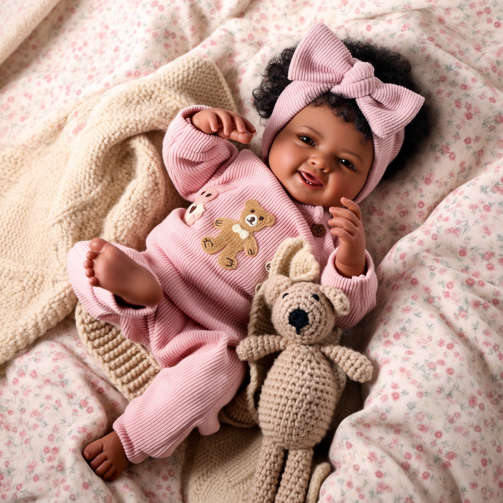 BABESIDE 20 Inch Reborn Dolls Dolls Handmade Dolls with Soft Cloth Body for Kids Age 3+