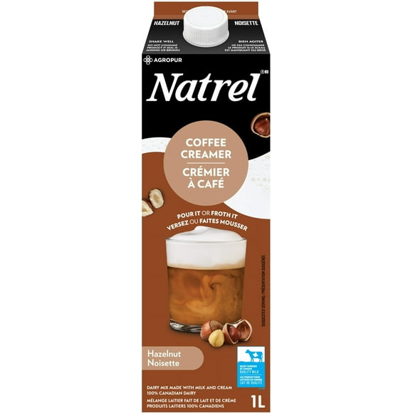 Natrel Coffee Creamer Hazelnut, 1 L