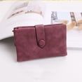 thumbnail image 4 of Womens Small Bifold Leather Wallets Rfid Ladies Wristlet with Card slots id window Zipper Coin Purse, 4 of 6