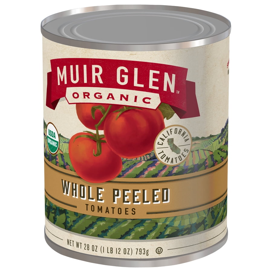Muir Glen Whole Peeled Tomatoes 28oz (Pack of 6)
