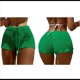 thumbnail image 2 of Traje de Baño Bikini de Punto con Cintura Alta y Aberturas para Mujer. Verde M, 2 of 7
