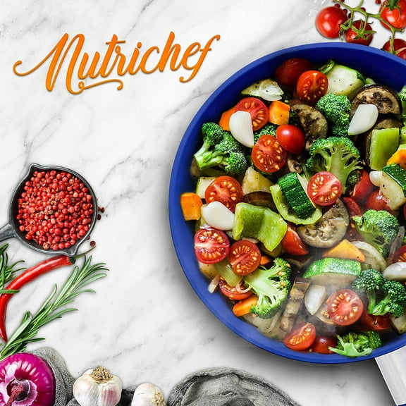 10" Non-Stick Frying Pan with Ceramic Coating, Stainless Steel Aluminum, PFOA , Safe for All Cooktops