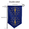 thumbnail image 3 of Indiana Flag Garden Flag Vertical Double Sided Yard Outdoor Decoration 12.5 x 18 Inch Sharp Corner, 3 of 7
