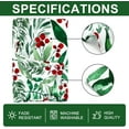 thumbnail image 7 of Christmas Tablecloth Red Berries with Green Leaves Rectangle Holly Fabric Table Cover Washable Xmas Table Cloth for Picnic Home Kitchen Dining Table, 60 x 102 Inch, 7 of 7