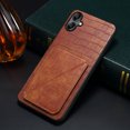 thumbnail image 6 of Allytech Slim Case Compatible with Samsung Galaxy A05, Crocodile Print PU Leather Magnetic Hidden Card Holder Kickstand Shockproof Full Body Protective Wallet Case for Women Men, Brown, 6 of 6