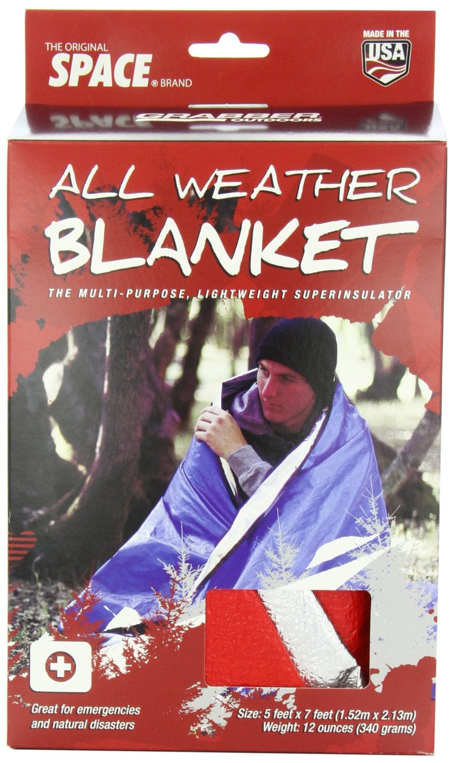 D'Urgence Nouveau 5'x7' Original Space Blanket All Weather Blanket par MPI À L'Extérieur 