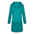 thumbnail image 3 of Hoodies for Women Zpanxa Women's Solid Color Zip up Hoodie, Long Irregular Hem Long Coat, Plus Size Winter Warm Sweatshirts Jackets Hoodies Outerwear with Pockets Mint Green L, 3 of 6