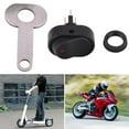 12V Motorcycle Scooter LED Headlight Headlamp On Off Switch with Red ...