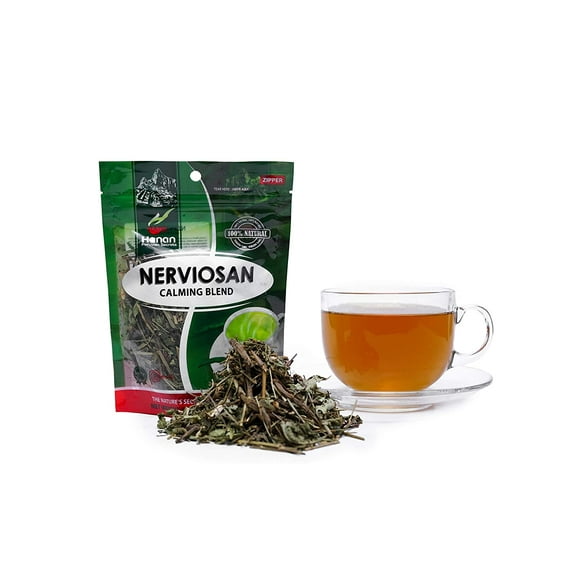 Hanan Peruvian Secrets Nerviosan Herbal Tea | 100% Natural Calming Blend | 1.76oz / 50g | Naturally Aids in Relieving Occasional Stress and Tension | Safely Promotes Relaxation- 1 Pack
