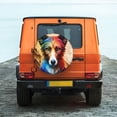 thumbnail image 2 of Fotbe Colorful Art Dog Spare Tire Cover Thickening Universal Fit for Jeep, Trailer, RV, SUV, Truck, Tough Tire Wheel Soft Cover-14 inch, 2 of 8