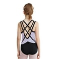 thumbnail image 2 of Haitryli Gymnastics Leotards for Girls Ballet Dance Outfit One Piece Figure Skating Jumpsuits Sports Workout Light Purple 10, 2 of 5