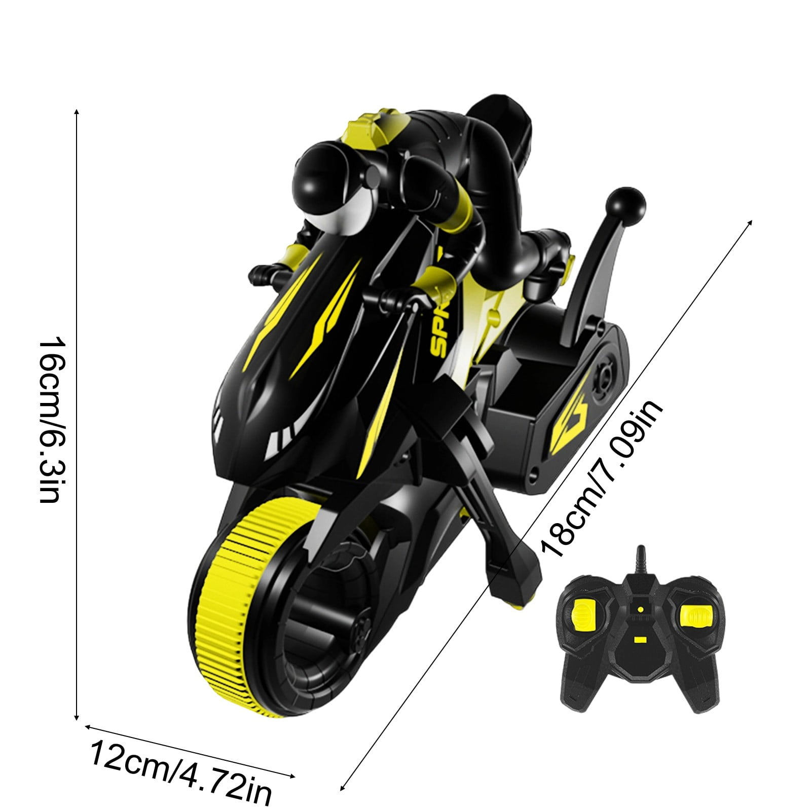 Meggemo Gift Remote Control Stunt Motorcycle - High-Speed Drift & Spinning RC Racing Car, Dynamic Outdoor & Home Play, Exciting Leisure Gift