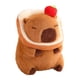 thumbnail image 4 of Peluche de carpincho para decoración del hogar, 30 cm, realista, de dibujos animados pan marrón oscuro, 4 of 9