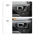 thumbnail image 4 of 4pcs Inner Door Handle Bowl Cover Trim Set Interior Door Bowl Panel Protector Sticker Replacement for JL JLU 2018 2025 Handle Bowl Frame Trim, 4 of 7