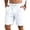 White, variant on Men's Linen Shorts with Big Pockets Lightweight Breathable Casual Beach Vacation Shorts for Men Summer Yoga Big and Tall Size S-3XL White