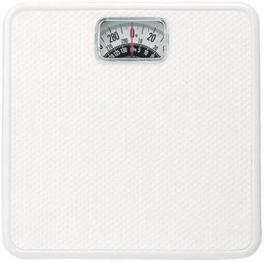 Taylor 20004014EXP White Square Mechanical Bath Scale - Quantity 4