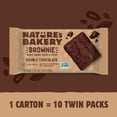 thumbnail image 2 of Nature's Bakery Double Chocolate Brownie, 10 Count, 1.59 oz Twin packs, 2 of 9