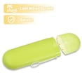 thumbnail image 5 of Unique Bargains Portable Toothbrush Case with Hook Traveling Toothbrush Holders Case Plastic Yellow 8.07"x2.36"x1.38", 5 of 7