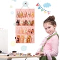 thumbnail image 4 of Organizador de Clips de garra de fieltro, organizador de horquillas para niñas que ahorra espacio para armarios de puertas, 4 of 8