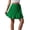 A-Green7, variant on Bibifish Womens High-Waist Mini Skirts Wrap Tie Lace-Up Front Closure Casual Skirts Solid Color Daily Skirts