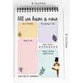 thumbnail image 2 of Inkdotpot To Do List Notepad 6 X 9 Paper Stationery, Yoga Theme Spiral Notepad Daily Checklist- Motivational Organizer Planner List Pad- Notepad Tear Off (50 Sheets), 2 of 5