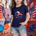 thumbnail image 6 of ZVNAΖH Unisex Kids' Independence Day Print T-Shirt, Boys & Girls Casual Short Sleeve Crew Neck Patriotic Top for 2-14 Years, 4th of July Streetwear, 6 of 6