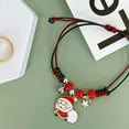 thumbnail image 3 of Wrapables Friendship Beaded Enamel Charm Bracelet, Santa, 3 of 7