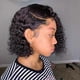 thumbnail image 3 of Peluca corta de ondas profundas, cabello humano virgen brasileño rizado, peluca corta bob rizada con cierre frontal, pelucas cortas negras, 3 of 5