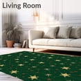 thumbnail image 2 of ODIKA 3'x5' Machine Washable Non-Slip Area Rug, Festive Constellation Accent with Yuletide High Traffic Rug, Green, 611323, 2 of 7