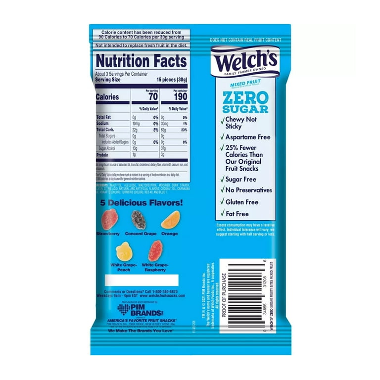 Welch's No Sugar Mixed Fruit - Walmart.com