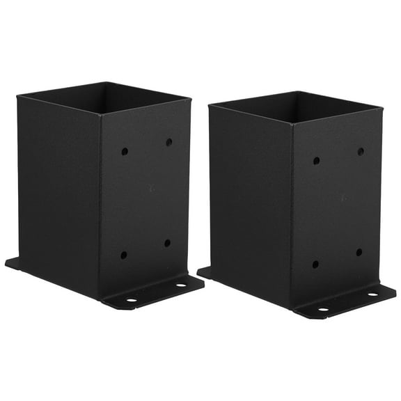KONTONTY 2pcs Fence Post Bracket For Wood Fencing Base And Deck Anchor Post Mounting Bracket For Mailbox Connectors Post Anchor Support
