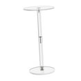 thumbnail image 3 of Mesa de acrílico mesita de noche para espacio pequeño Mesa de bebida nórdica Mesa auxiliar para mesita de noche Sala de estar Decoración de baño Estilo A, 3 of 8