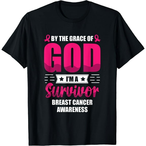 By The Grace Of God I'm A Breast Cancer Survivor T-Shirt