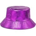 thumbnail image 1 of czcpp-Metallic Bucket Hat Trendy Fisherman Hats Unisex Reversible Packable Cap, 1 of 4