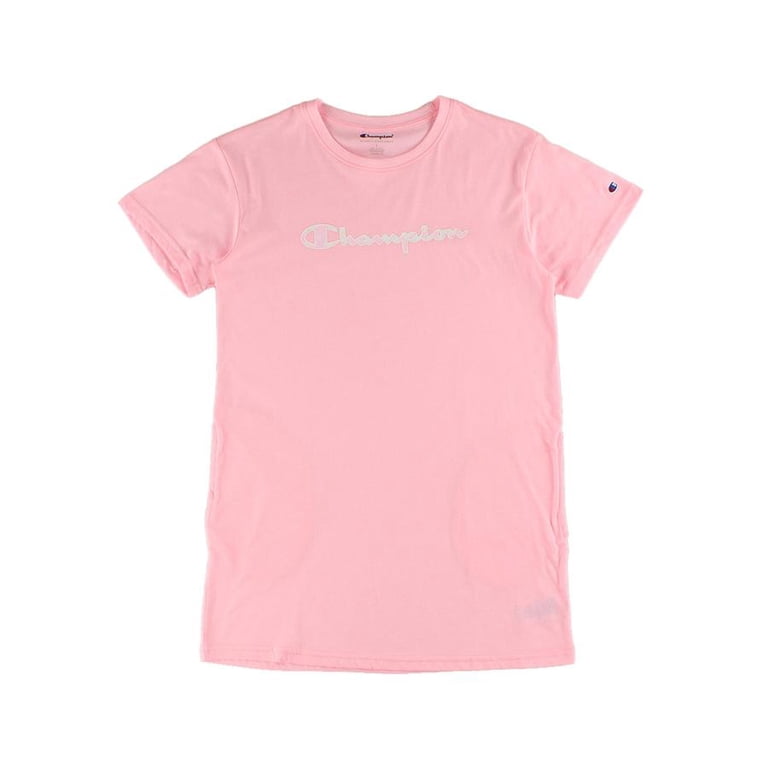 Champion Tie-Dye Script Logo T-Shirt Girls Active Dresses Size L 