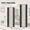 thumbnail image 2 of Ottomanson 2-Piece Kitchen Rug Set, Non-Slip Washable Hallway Runner & Floor Mat for Sink 22.5" x 48" + 22.5" x 60" Border Brown, 2 of 5