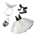 thumbnail image 2 of Ropa y accesorios para muñecas de moda Baoblaze vestido de fiesta con banda para el cabello y bolso para muñeca de niña 11.81 pulgadas trajes de vestido de muñeca, 2 of 8