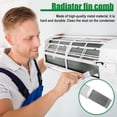 thumbnail image 3 of Toorise Pack of 5 Air Conditioner Fin Cleaner Set Include FCR6 Fin Comb Air Conditioner and Metal Fin Comb and White Plastic Fin Comb Condenser Repair Clean Set Repair Clean Tool, 3 of 7