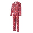 thumbnail image 4 of Meihuid Christmas Pajamas for Family 2023 Plus Size Matching Christmas Pjs Family Set Reindeer Print Holiday Sleepwear Outfit, 4 of 10