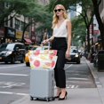 thumbnail image 6 of FORMRS Tote Bag for Women Quilted Large Capacity Travel Work Carry On Shoulder Handbag, White Grapefruit Slices, 6 of 7