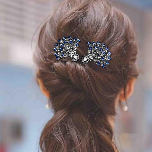 Moño para el Cabello Yinane Rizador con Diamantes de Imitación Accesorios para el Cabello